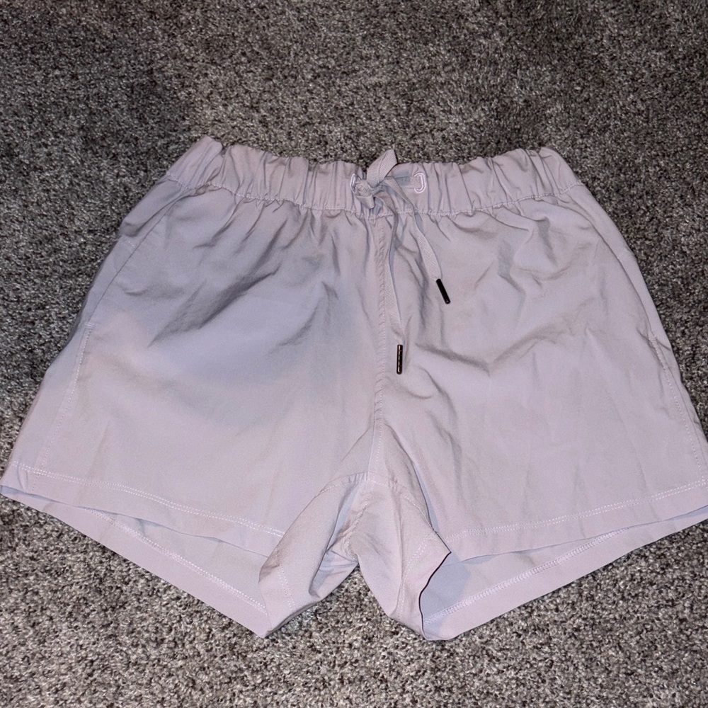 Avia Light Lavender Women’s Athletic Shorts with Drawstring
